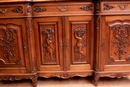 Louis XV style Cabinet in Walnut, France 1920