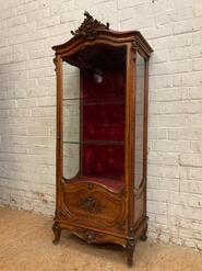 Louis XV display cabinet in walnut