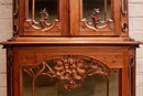 Louis XV style Display cabinet in Walnut, France 19th century