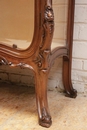 Louis XV style Display cabinet in Walnut, France 19th century