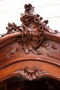 Louis XV style Display cabinet in Walnut, France 19th century