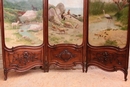 Louis XV style Folding screen in Walnut, France 19th century