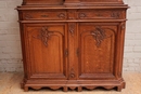 Louis XV style Cabinet in Oak, Belgium 19th century