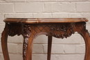 Louis XV style Pedestal/flower stand in Walnut, France 1900