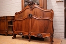 Louis XV style Bedroom in Walnut, France 19th century