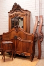 Louis XV style Bedroom in Walnut, France 19th century