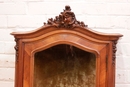 Louis XV style Display cabinet in Walnut, France 1900