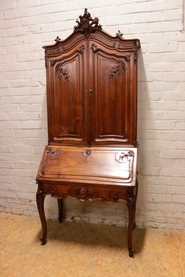 Louis XV style Secretary desk in walnut