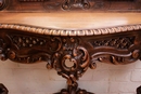 Louis XV style Wall console and mirror in Beechwood, France 19th century