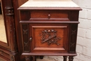 Louis XVI style Bedroom in mahogany, France 19th century