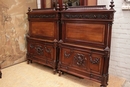 Louis XVI style Bedroom in mahogany, France 19th century