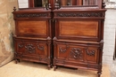 Louis XVI style Bedroom in mahogany, France 19th century