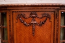 Louis XVI style Display cabinet in Walnut, France 1900