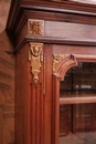 Louis XVI style Bookcase in mahogany & bronze, France 1900