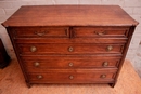 Louis XVI style Chest in Oak, Belgium 1800