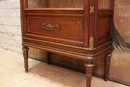 Louis XVI style Display cabinet in mahogany, France 1900