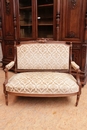 Louis XVI style Sofa in Walnut, France 19th century