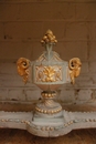 Louis XVI style Table and 4 chairs in Painted, France 19th century