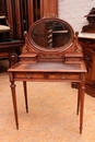 Louis XVI style Vanity in mahogany & bronze, France 1900