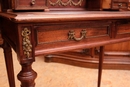 Louis XVI style Vanity in mahogany & bronze, France 1900