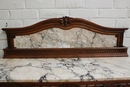 Louis XVI style Walnut Louis XVI server with marble back splash signed by Mercier in Walnut, France 19th century