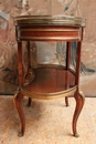 style Table in mahogany & bronze, France 19th century