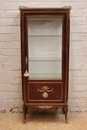 style Display cabinet in mahogany bronze wedgewood marble, France 19th century