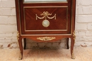 style Display cabinet in mahogany bronze wedgewood marble, France 19th century