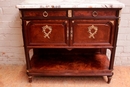 Louis XVI style Cabinet in mahogany bronze marble, France 1900