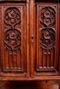 Gothic style Cabinet in Walnut, France 19th century