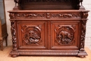 Hunt style Cabinet in Oak, France 19th century