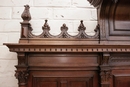 Renaissance style Hall bench in Walnut, France 19th century