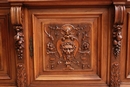 Renaissance style Cabinet in Walnut, France 19th century