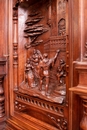 Renaissance style Cabinet in Walnut, France 19th century