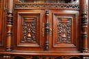 Henri II style Cabinet in Walnut, France 19th century