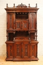 Henri II style Cabinet in Walnut, France 19th century