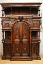 Henri II style Cabinet in Walnut, France 19th century