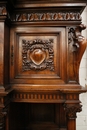 Henri II style Cabinet in Walnut, France 19th century