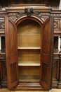 Henri II style Cabinet in Walnut, France 19th century