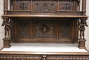 Renaissance style Cabinet in Walnut, France 19th century