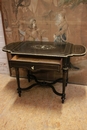 Napoleon III style Center table in paint wood and bronze, France 19th century