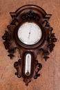 Napoleon III style Clock and barometer in Walnut, France 19th century