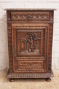 Breton style Cabinet in Oak, France 1900