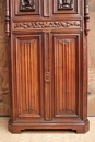 Gothic style Cabinet in Walnut, France 19th century