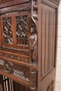 Gothic style Cabinet in Oak, France 19th century