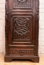 Gothic style Cabinet in chestnut, France 19th century