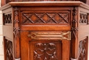 Gothic style Cabinet in Walnut, France 19th century