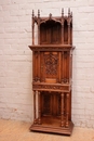 Gothic style Cabinet in Walnut, France 19th century