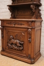 Hunt style Cabinet in Oak, France 19th century