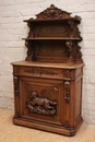 Hunt style Cabinet in Oak, France 19th century